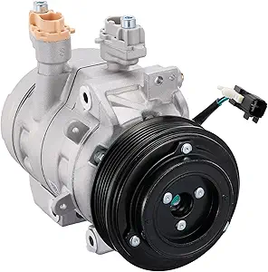 BDFHYK Air Conditioning A/C Compressor with Clutch Compatible with Ford F-250 F-350 Super Duty 6.2L 2017-2019, F-450 F-550 Super Duty 6.8L 2017-2019, Replacement HC3H19D629CC HC3Z19703B