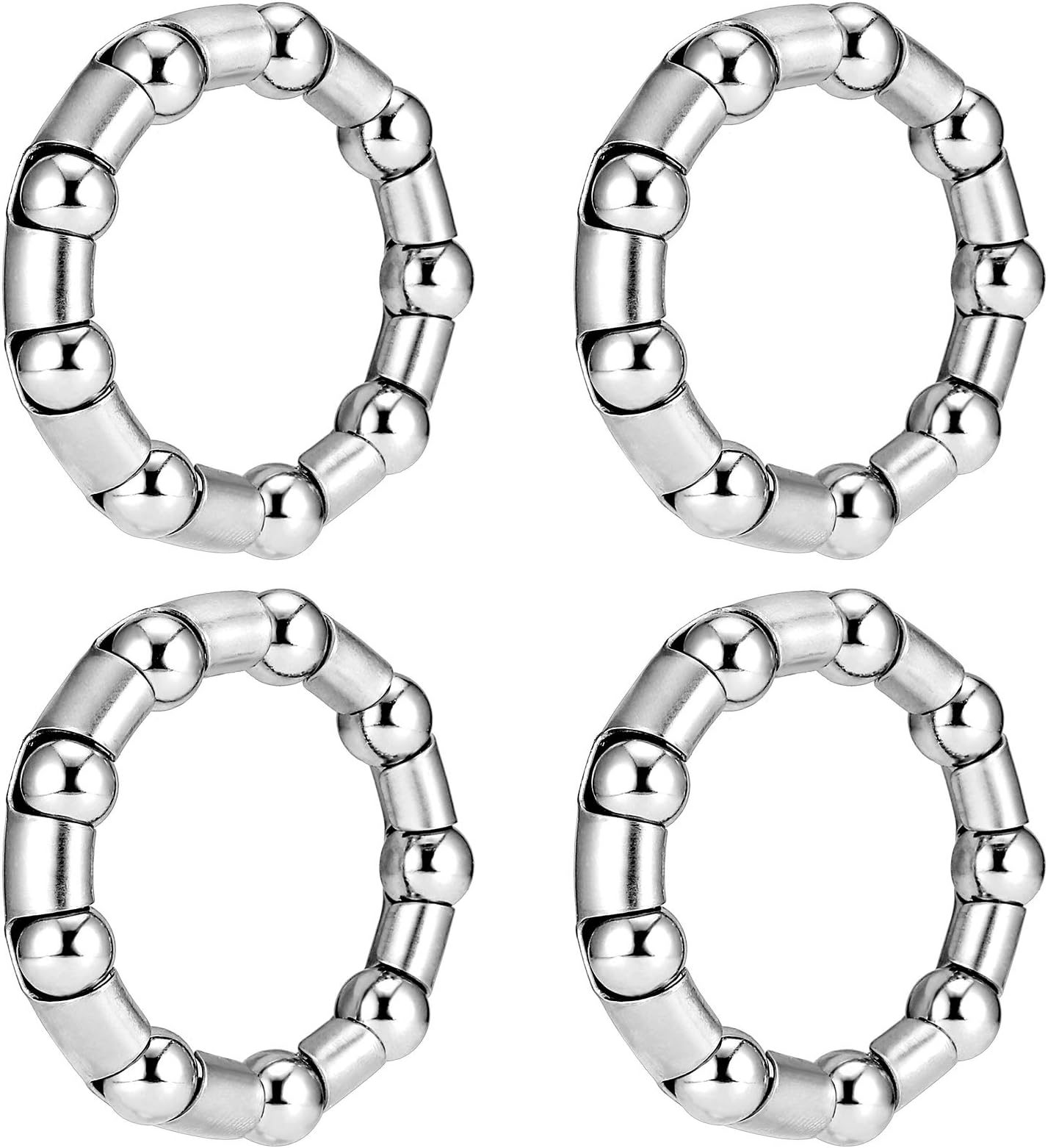 Bike-Ball-Bearing-Retainer, Bicycle-Ball-Bearings, 5/16" x 9-Balls-Bike-Crank - 4 Pcs Replacement Mountain Bike Parts Repair Accessories for MTB Bicycle Crank Bottom Bracket