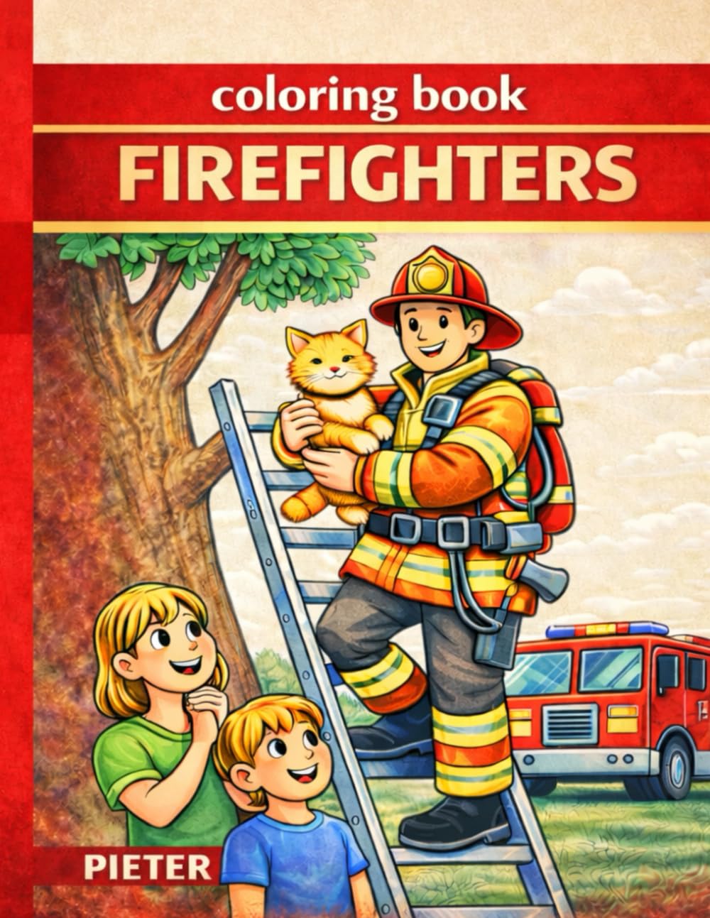 firefighter coloring book: pieter coloring book