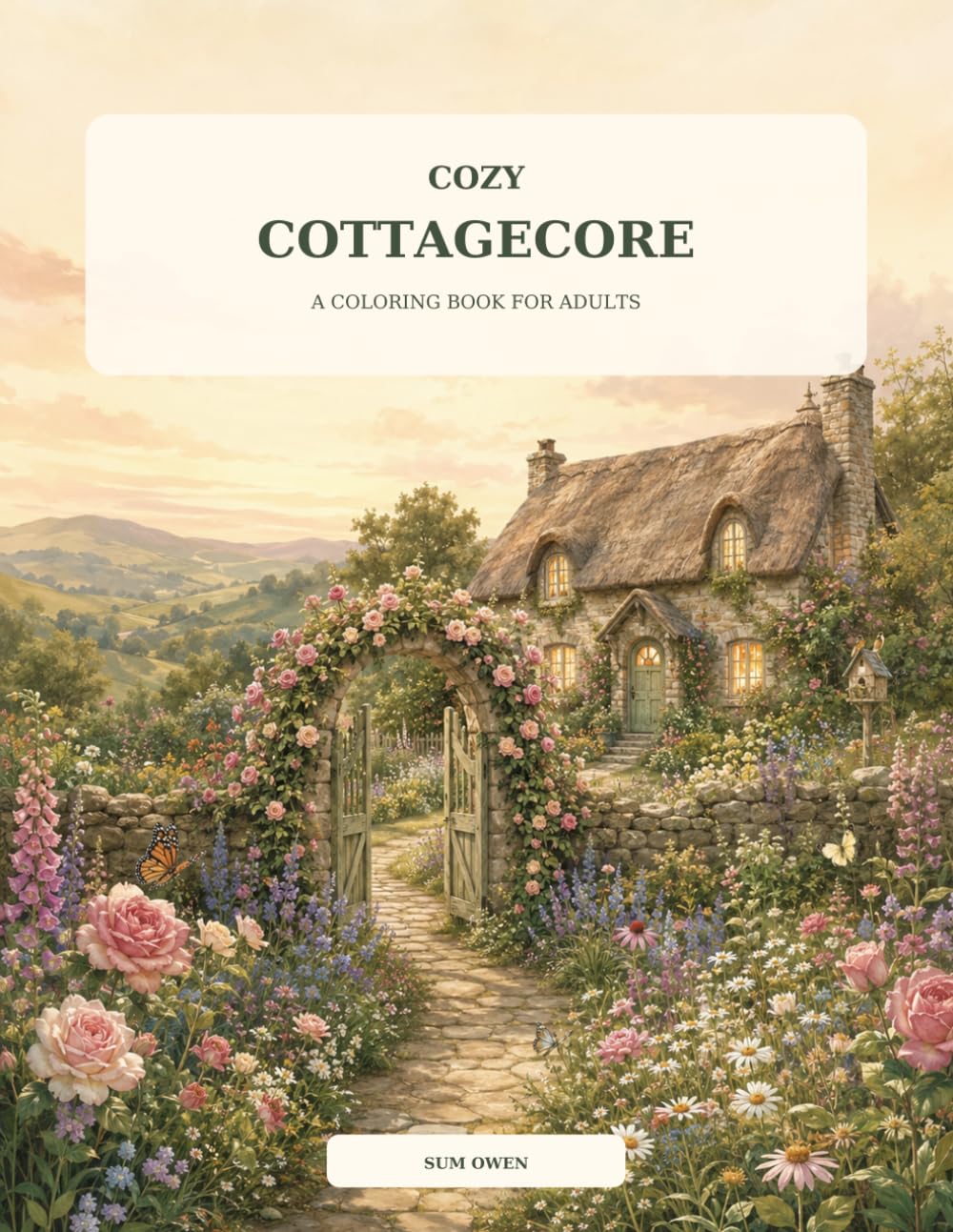 Cozy Cottagecore: A Coloring Book for Adults