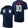 Icon Sports USMNT Mens Player T-Shirt | Offical Licensed U.S. Soccer Player Name and Number Cotton Tee