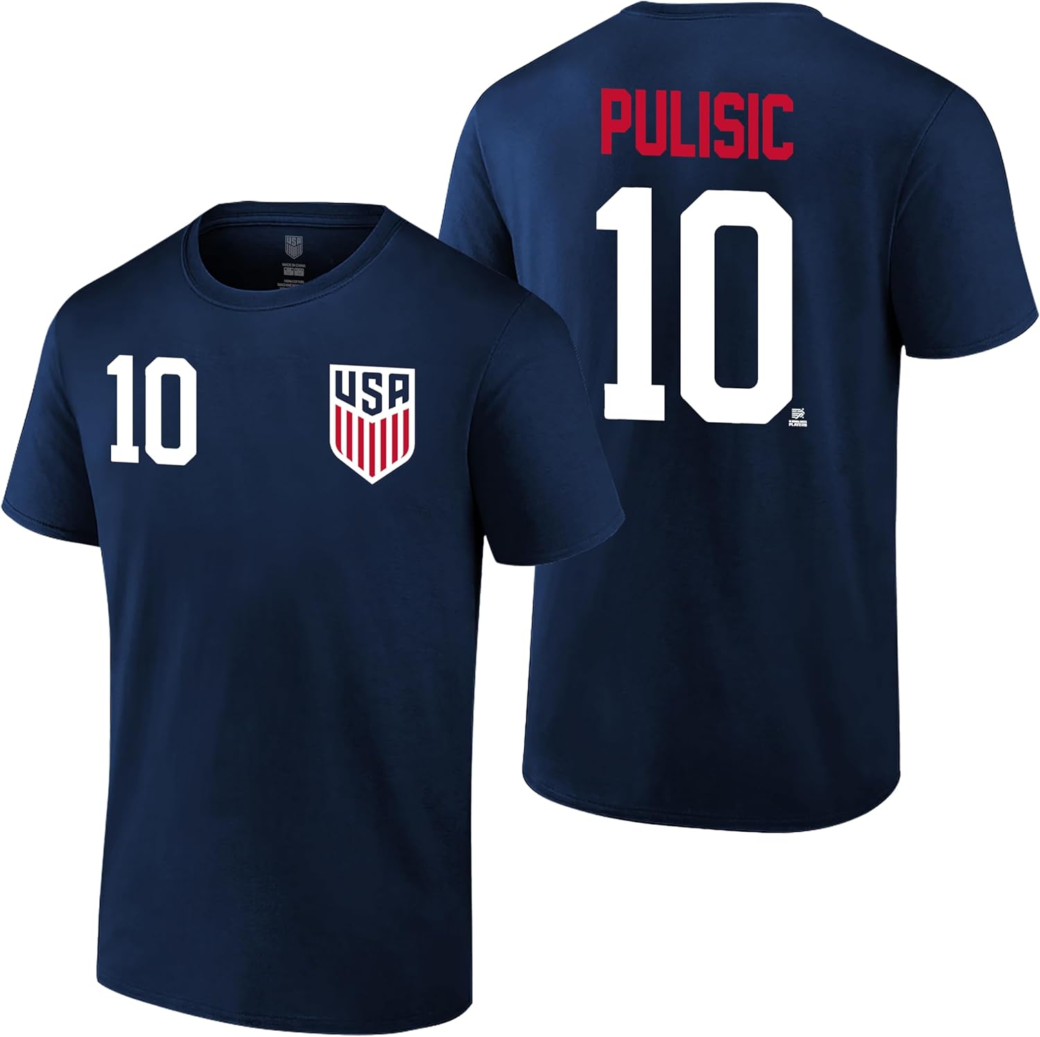 Icon Sports Officially Licensed US Men's National Soccer Team Soccer Cotton T-Shirt - Unisex Adult