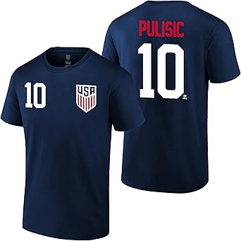 Icon Sports Officially Licensed US Mens National Soccer Team Soccer Cotton T-Shirt - Unisex Adult