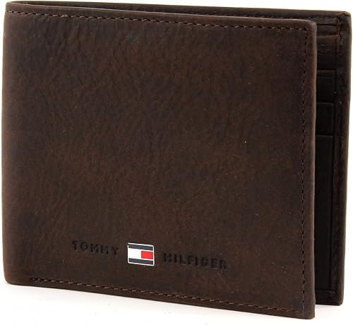Tommy Hilfiger Johnson Mini Cc Wallet Porta carte di credito, 75 cm,  Marrone : Amazon.it: Valigeria