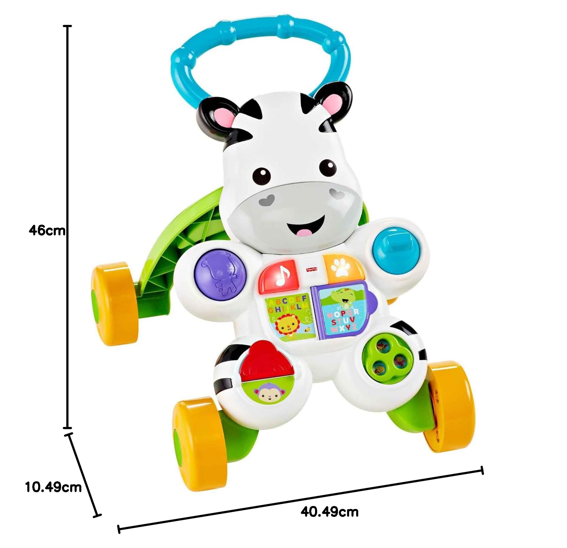 Fisher-Price Zebra Walker, wersja: hiszpański, DLD87