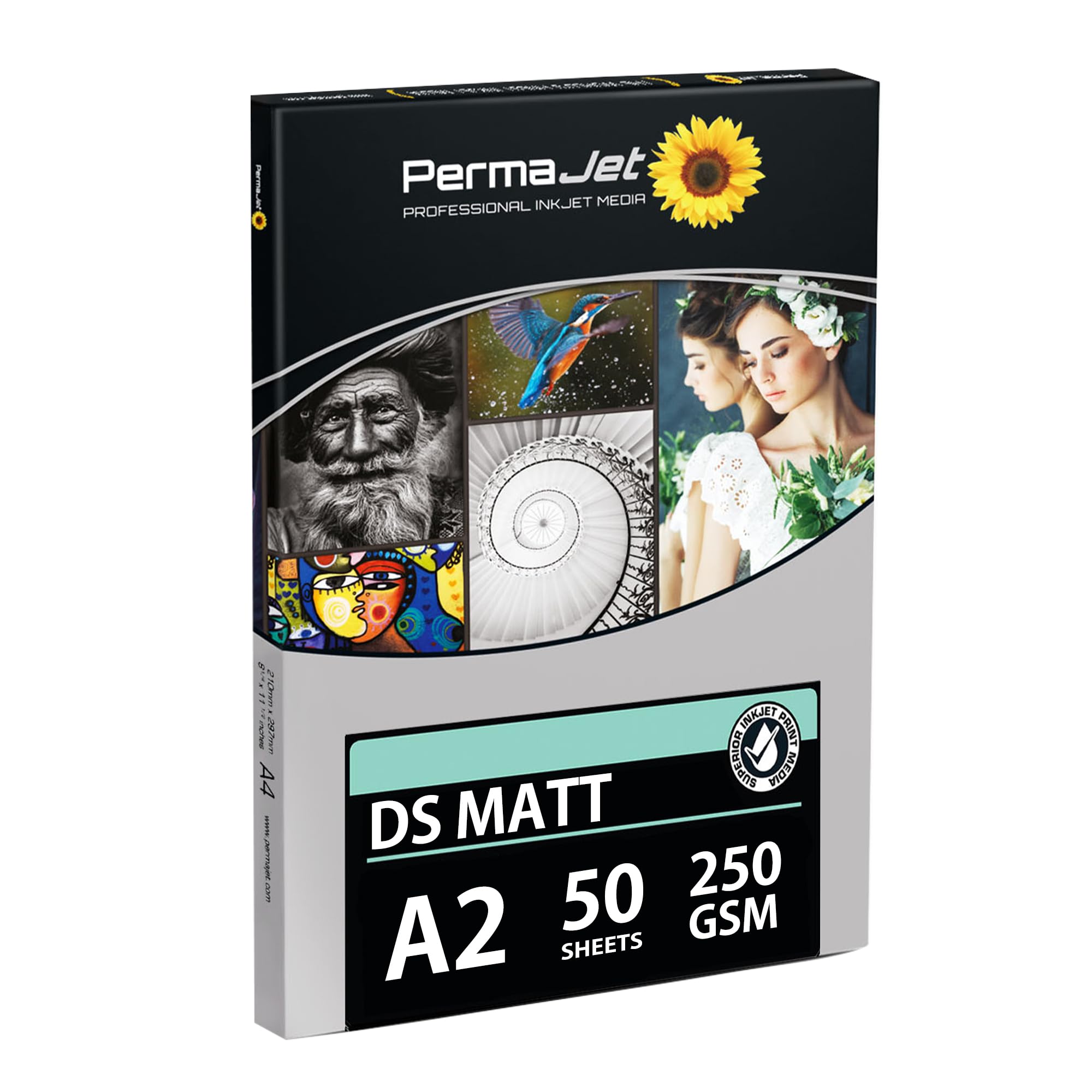 PermaJet Double Sided Matt 250 | A2 50 Sheets | Double Sided Matt Photo Inkjet Paper