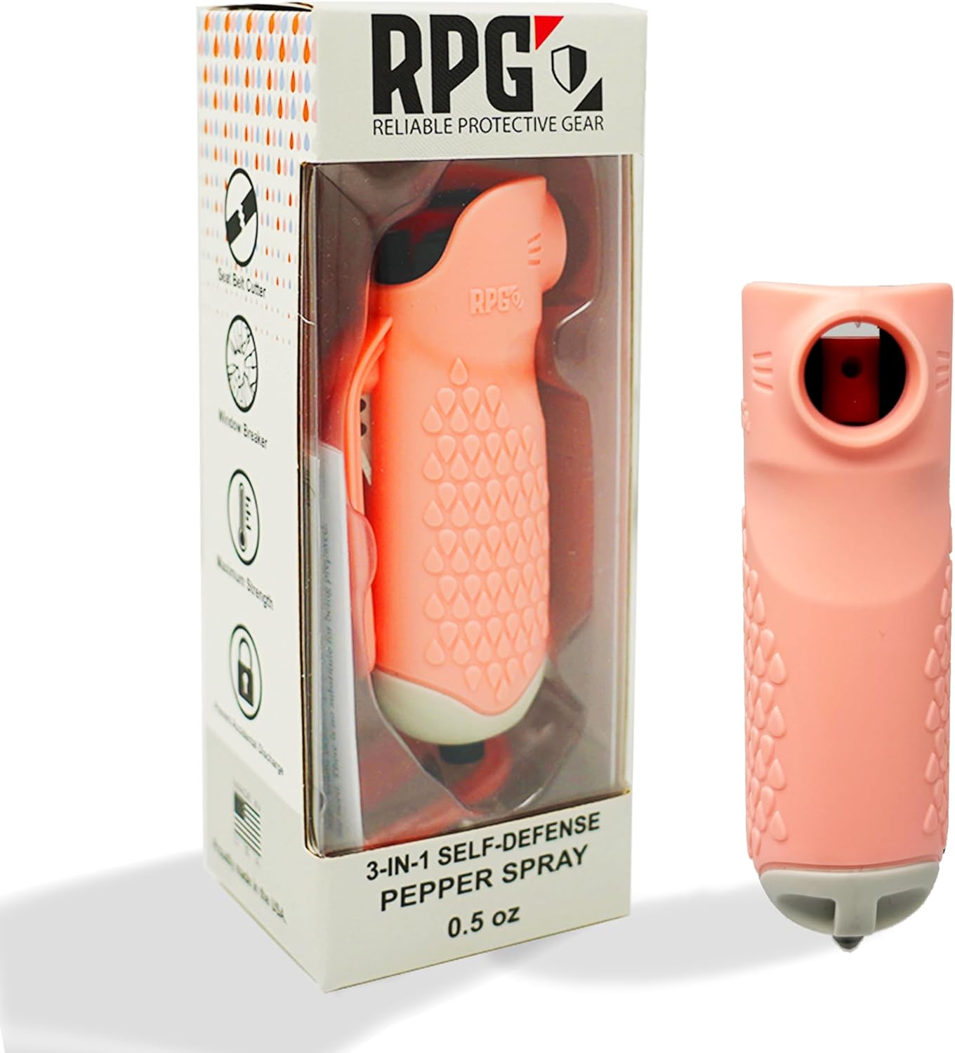 3-in-1 Self-Defense Pepper Spray: Pepper Spray, Seat Belt Cutter & Window Breaker – Safety Keychain Set for Women | Self Defense Weapons, & Car Essentials | Made in The USA 3-in-1 Self-Defense Pepper Spray: Pepper Spray, Seat Belt Cutter & Window Breaker – Safety Keychain Set for Women | Self Defense Weapons, & Car Essentials | Made in The USA