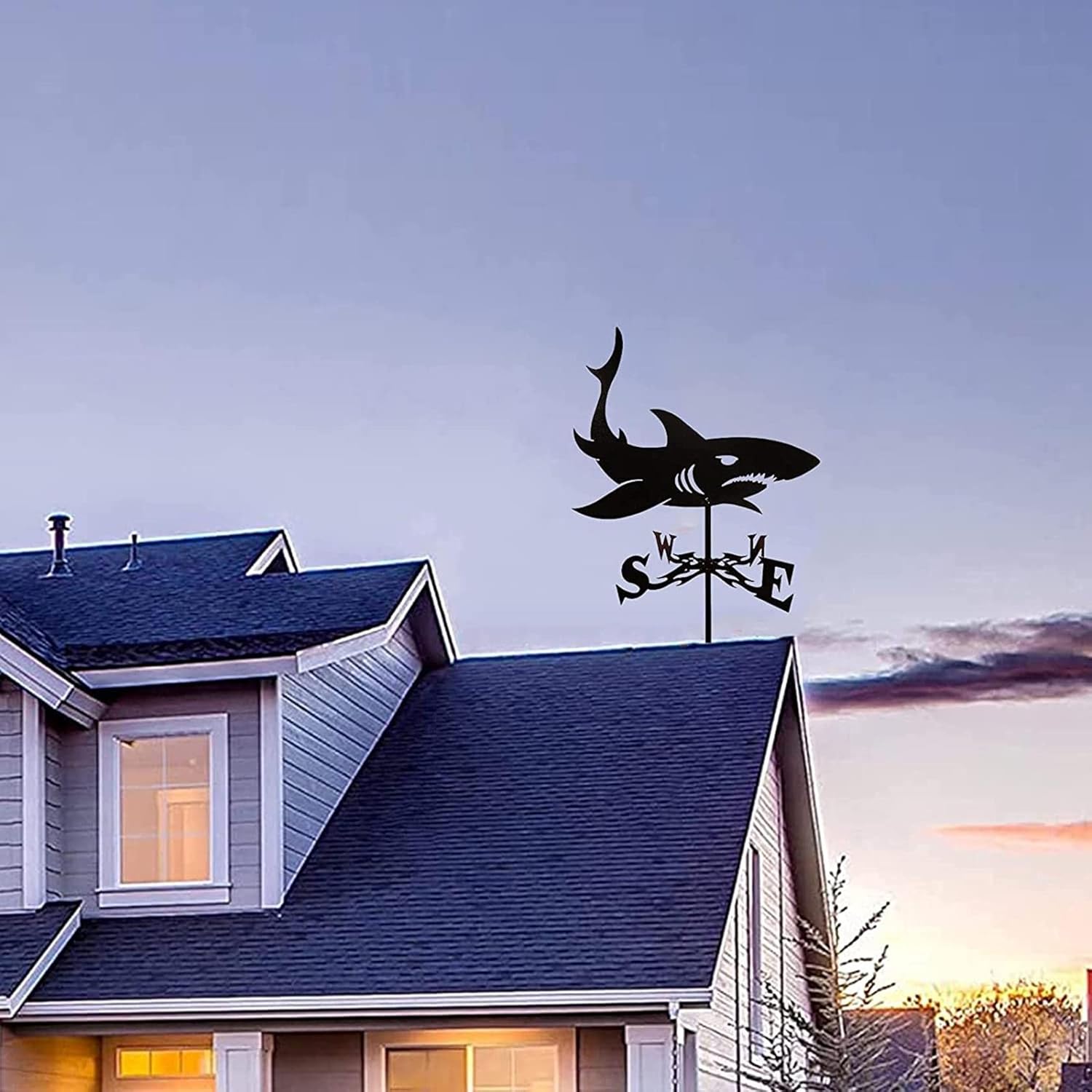 家の装飾 風向計 屋根 風向計 ガーデンマウント 庭の装飾 ステンレス鋼 風向計 ファーム レトロ 耐久性のある 屋外 風向計 測定