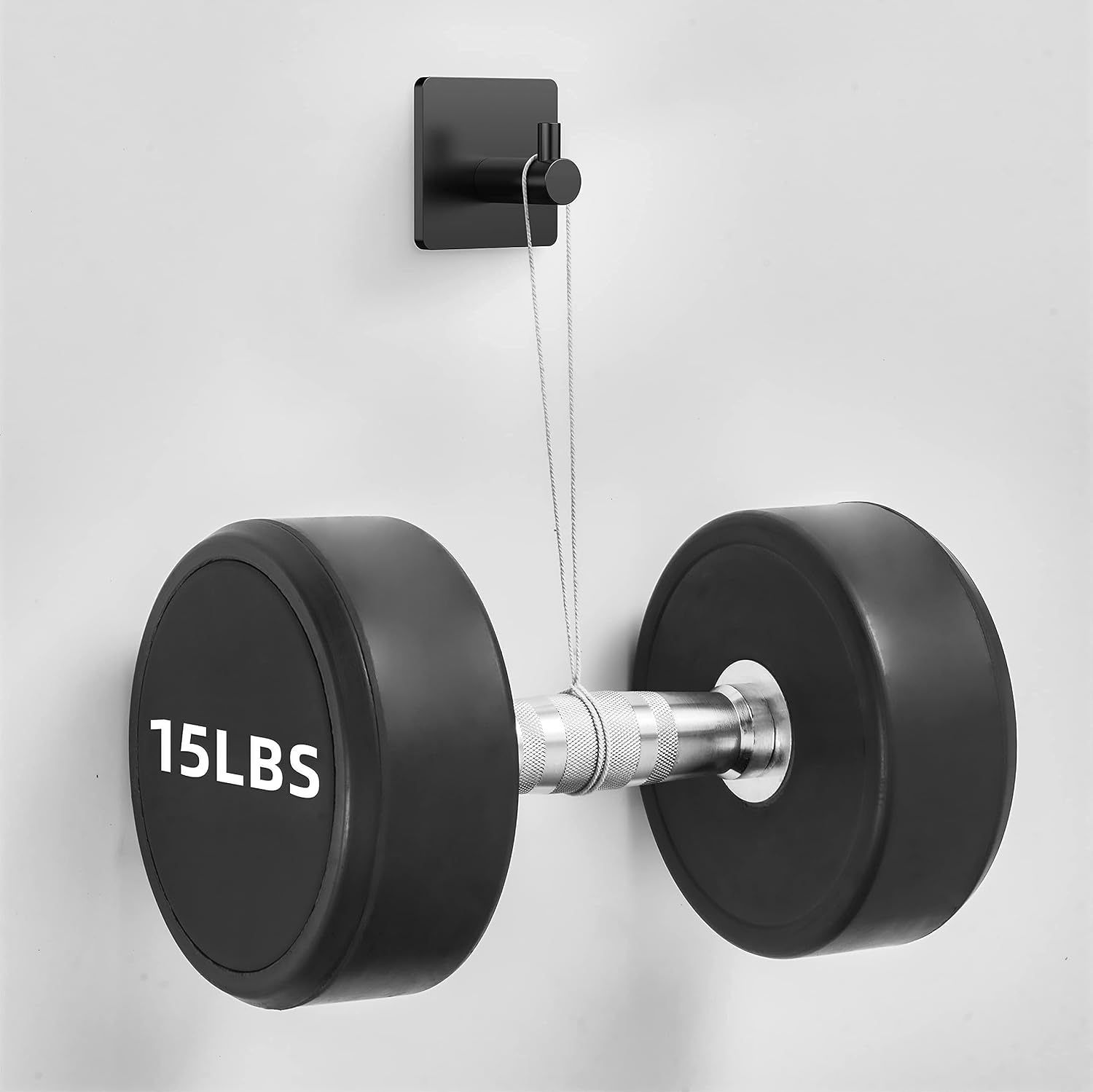 HITSLAM Adhesive Hooks Heavy Duty Stick on Wall Hooks for Hanging Towels Waterproof Stainless Steel Adhesive Towel Hooks for Bathroom Shower Hooks Towel Hanger 6 Packs Black