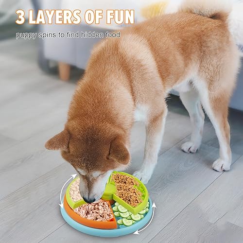 Miniatura 6 de ATDOALL Cuenco para perros de alimentación lenta, antideslizante, reduce el aburrimiento y la ansiedad, adecuado para perros medianos y grandes,