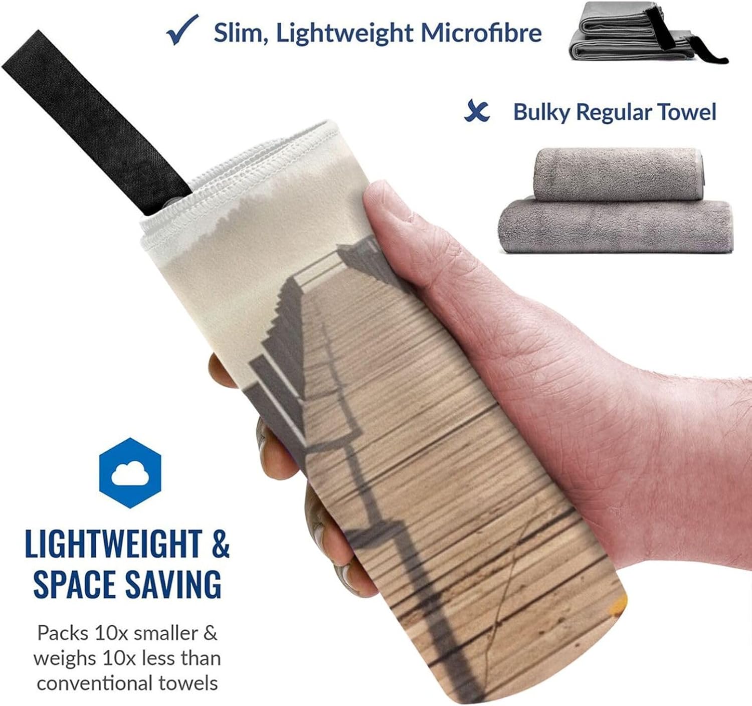 KHiry Microfiber Towel Beach Towels Pier Sunshine Bathing Quick Dry Towel Soft Lightweight Travel Towels Absorbent Large Easy Pack Travel Things Beach Blanket for Gym Sports Swimming