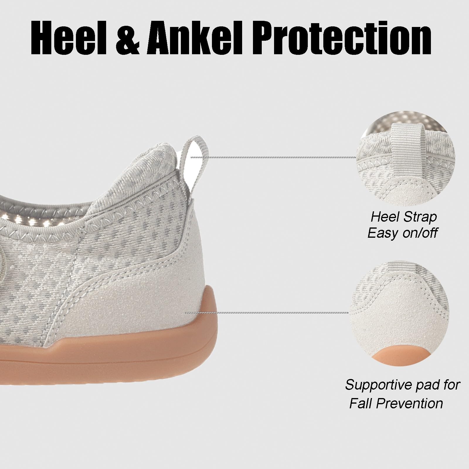 Zapatos Diabeticos para Mujer Hombre Extra Anchas Transpirables Ligero Antideslizante Ajustable Cómodo ortopédicos Zapatillas para Caminar Calzado Edema Artritis Ancianos Persona Mayor — view 6