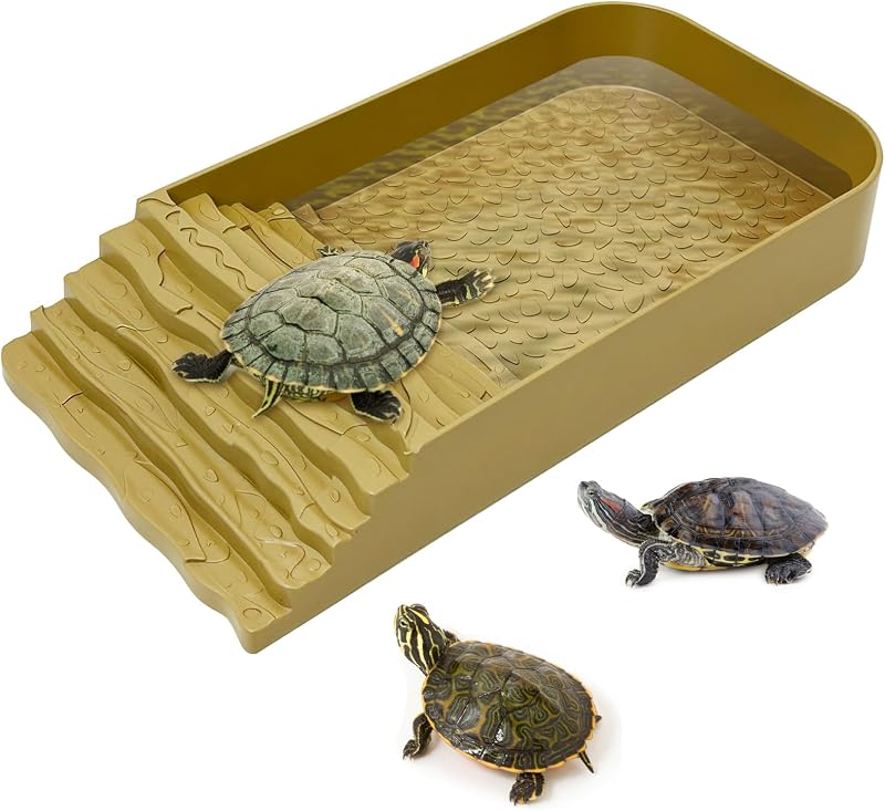 Tigela para Terrário com Piscina, Rampa e Tigelas para Alimento PINVNBY MBW171-2