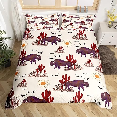 Miniatura 19 de Feelyou Juego de funda de edredón de girasol, estampado floral botánico, para niños, mujeres y adultos, flores amarillas, funda de edredón de Multi