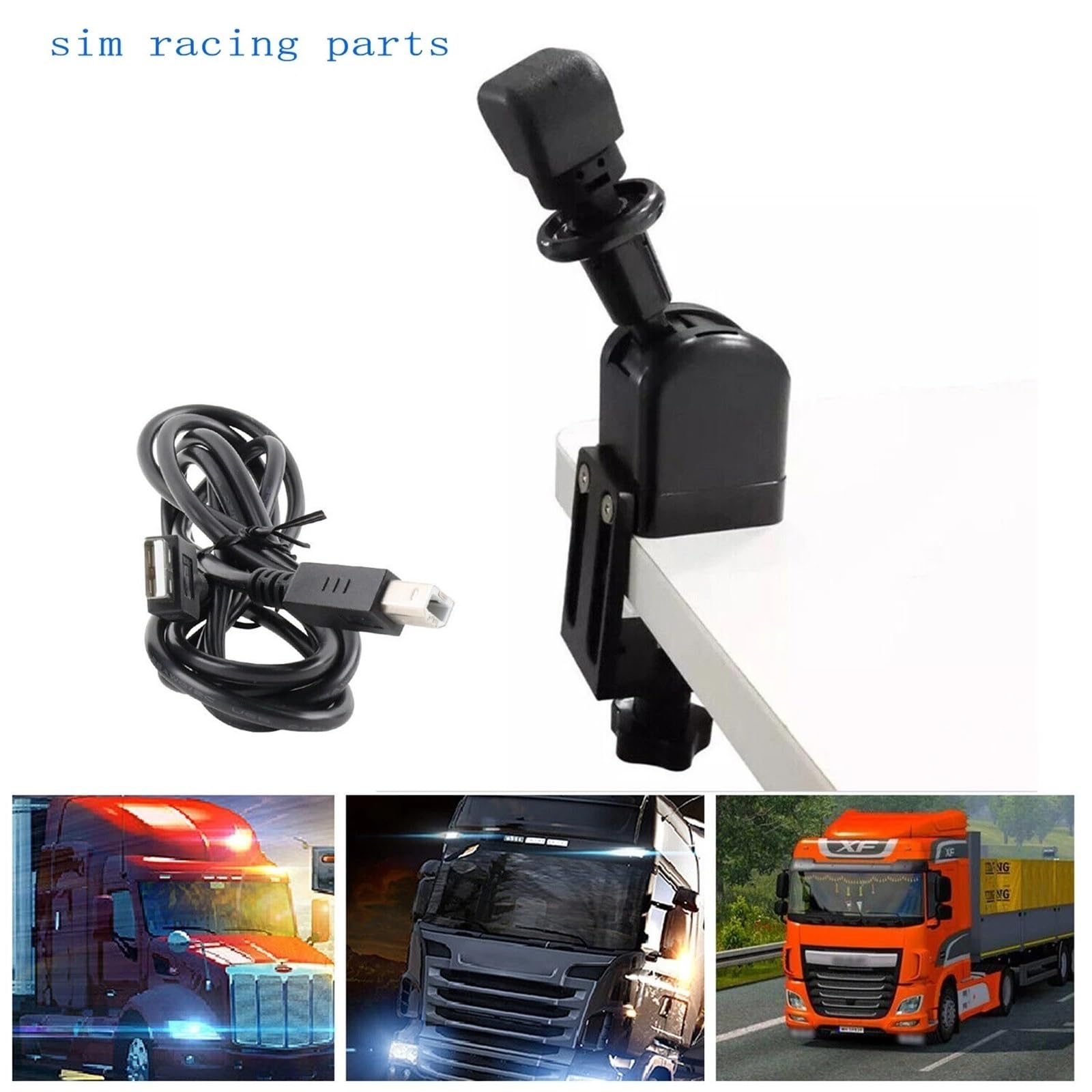 Symulator USB PC Ciężarówka Parking Ręczny Hamulec Pasuje Do Eurofit Dla Amerykańskiej Ciężarówki Ręczny Hamulec Do ETS2 G25 G27 G29G923 T300RS GT