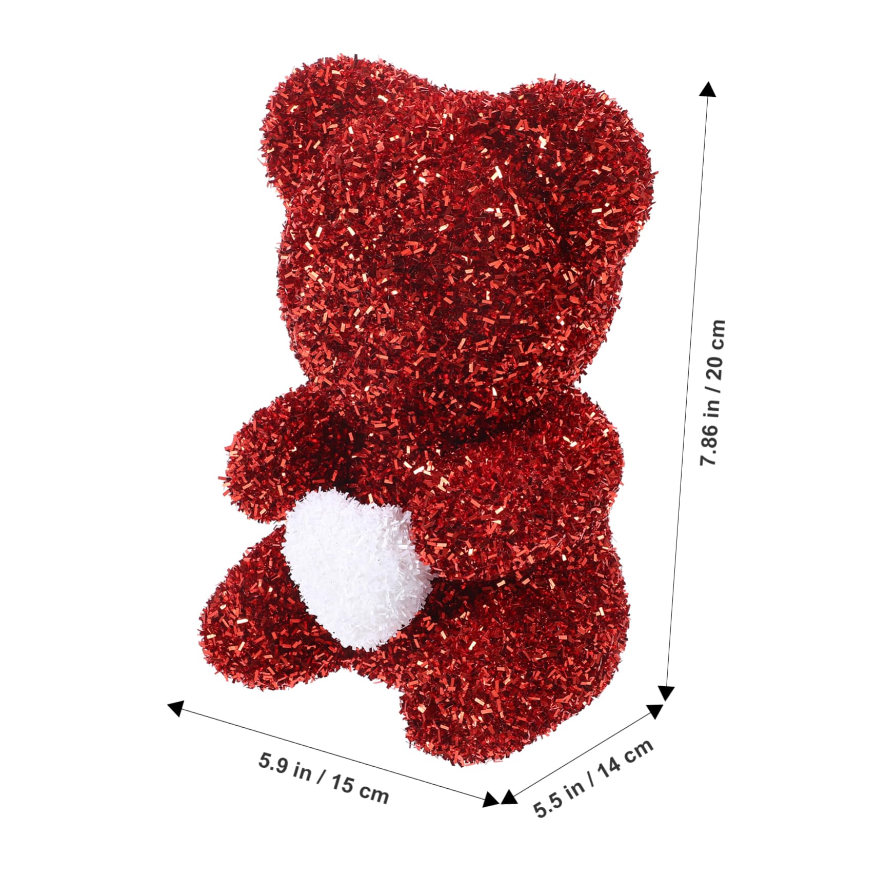 3 Stück Valentinstag Bär Frosch Plüschbär Picknick Dekorationen Reborn Puppen Hase Tier Plüsch Kuscheltier Großer Bär Hund Kleines Stofftier Bär Kostüm Kunststoff Rot