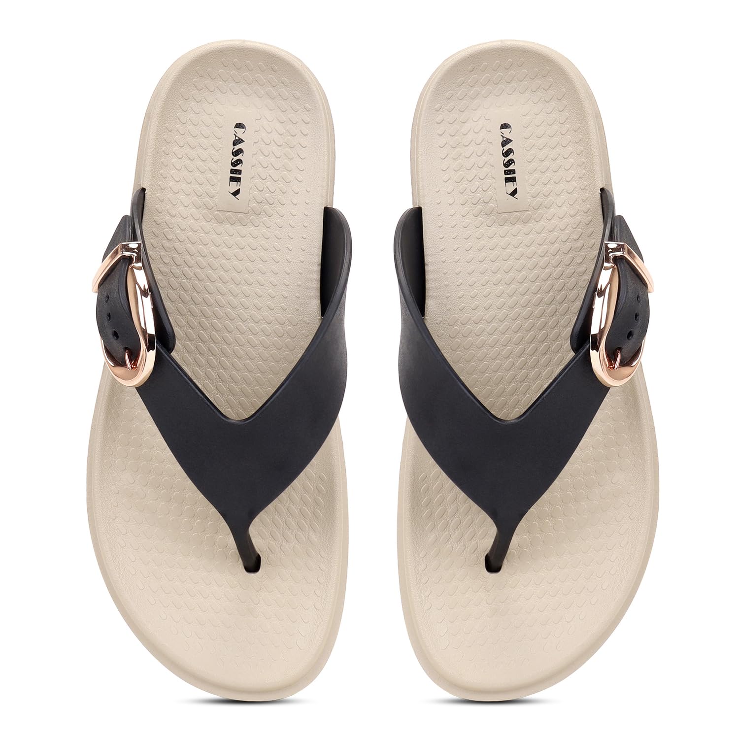 Women’s Orthopedic Comfort Thong Sandals with Buckle Accent-image-20