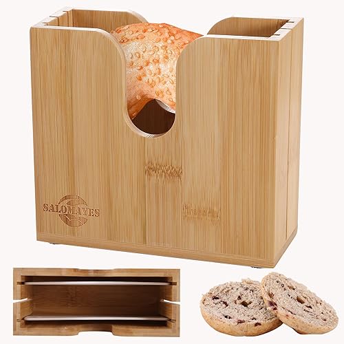 Cortador de bagel ajustable para bagels pequeños y grandes, cortador de bagel, rebanador de pan, cortador de bagel, soporte para panes, magdalenas y