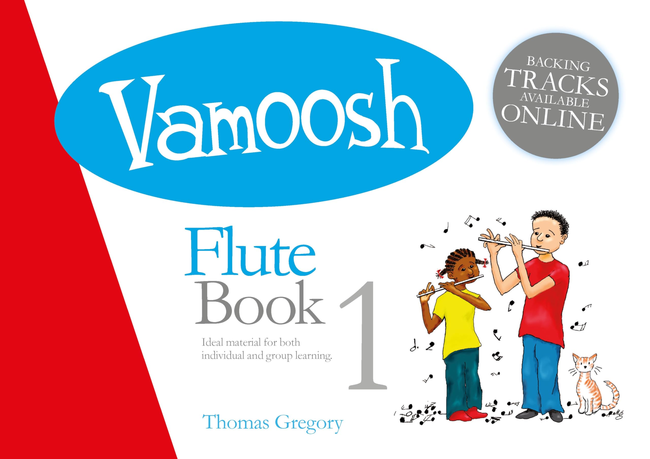 Vamoosh - Flute Book 1 | Beginner Flute Sheet Music Book for Students and Teachers | Fun Step-by-Step Tutor with Online Backing Tracks, Play-Along Pieces, and Progressive Learning for Young Musicians