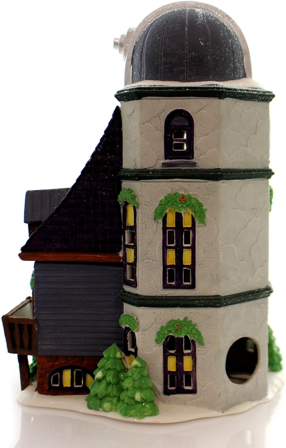 Department 56 House WEATHER & TIME OBSERVATORY Porcelain North Pole Village Retired 56385