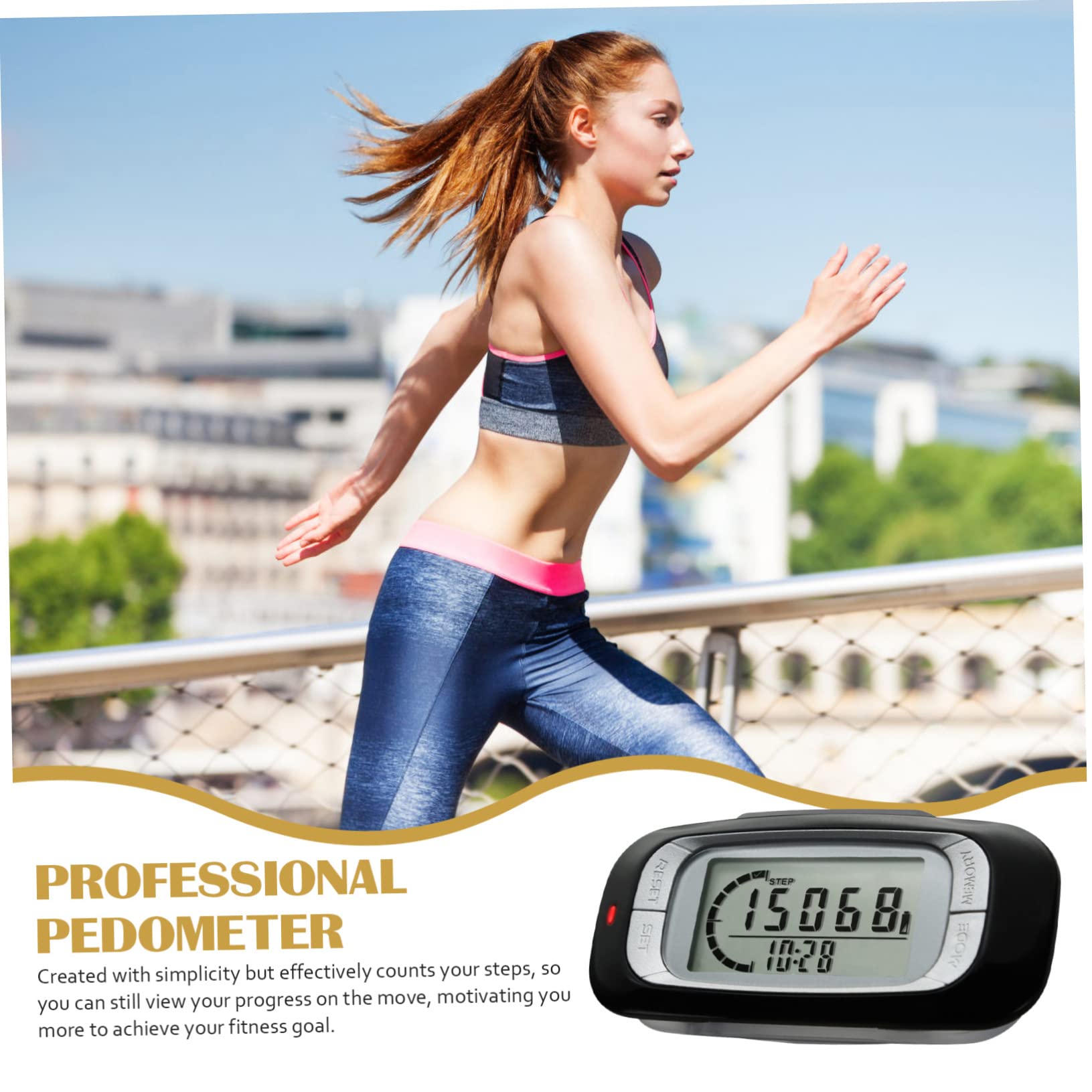 Toyvian Pédomètre Podomètre pour Marcher Clip De Compteur De Compteur De Calories Compteur De pour Marcher Podomètres pour Marcher Comptoir Podomètre Créatif Abdos