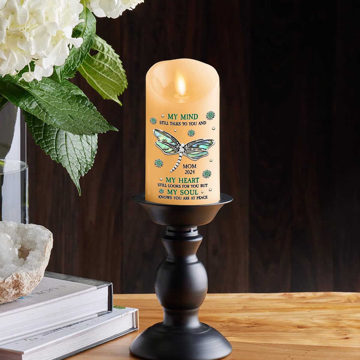Amazon.com: Wrappiness Personalized Memorial Led Candle
