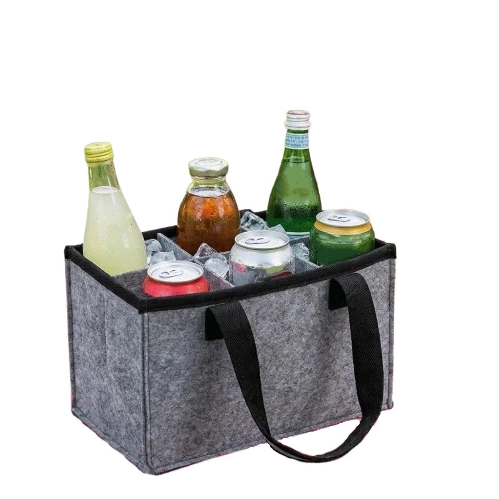 Soporte for Bolsa De Mano for Botella Vino Fieltro, 2 Piezas con Asa