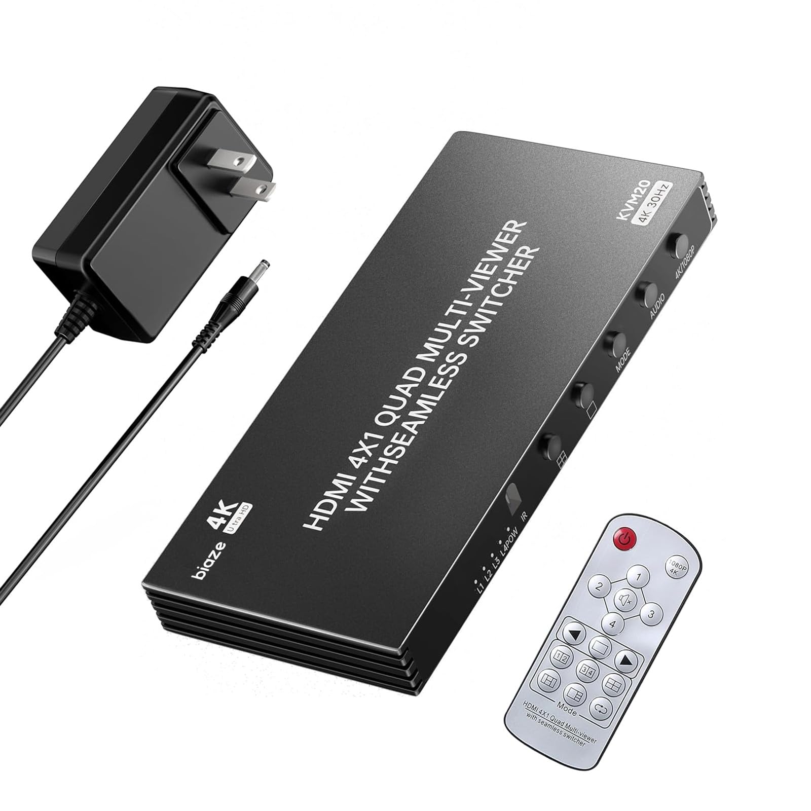 Amazon.com: Biaze 4K HDMI Switch 4x1, 4-in-1 Output HDMI Switch