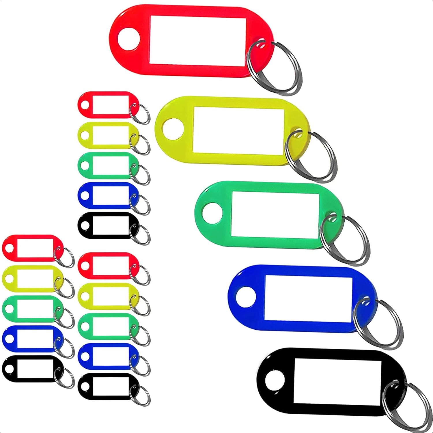 Key Tags, ZFNOAH, Key Tags with Labels, 20 pcs 5 Colors
