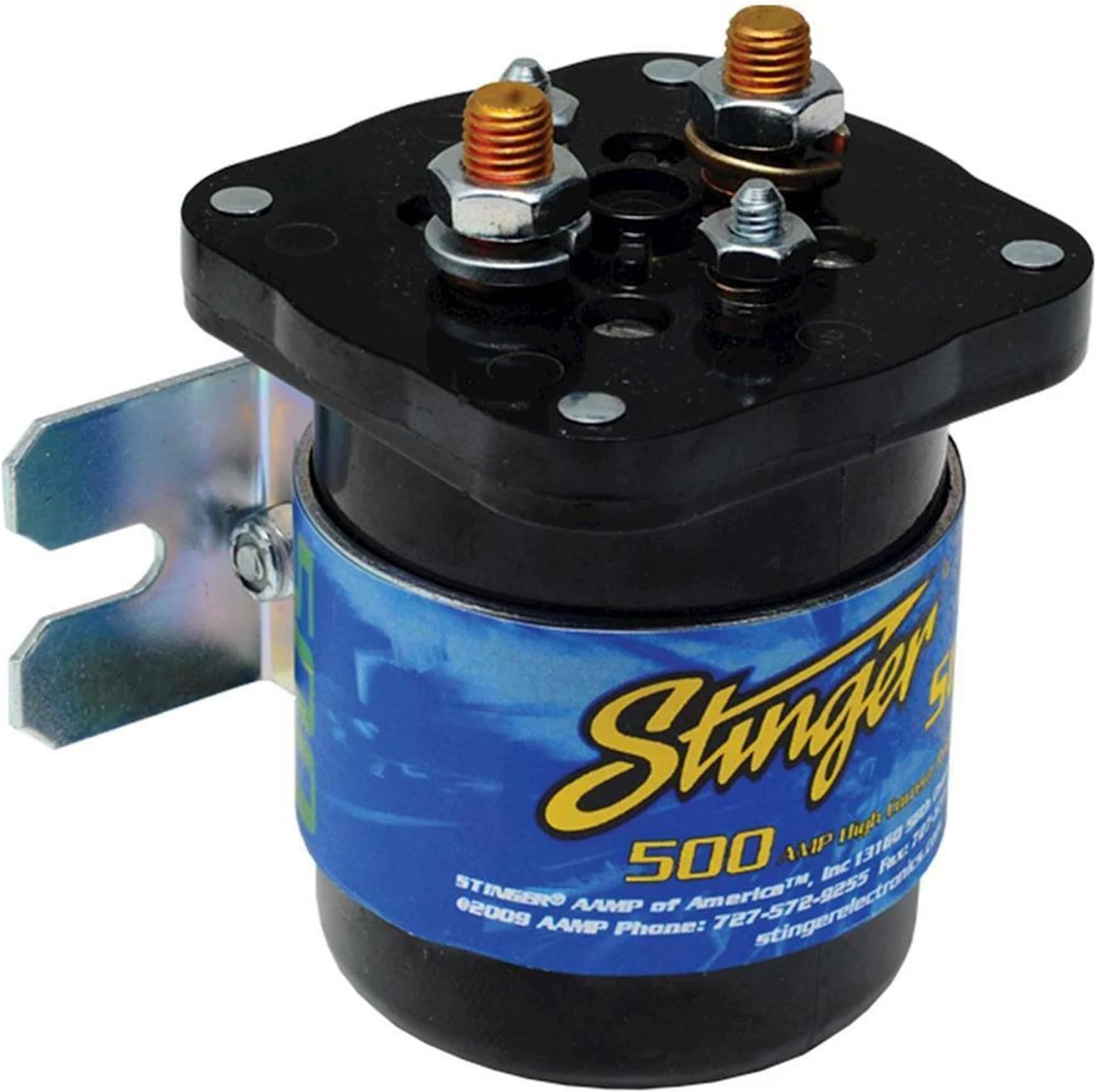 Stinger SGP35 High Current 500-Amp Battery Relay & Isolator for Most Vehicles, Water-Resistant Design for Marine & Powersports, Handles up to 900A Surges, Dual Battery Isolator for Car Audio Systems