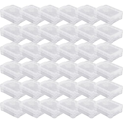 Simply Tidy Stacking Crayon Box - Plastic Storage Containers for School Supplies, Sewing and Crafts - Clear, Bulk 36 Pack