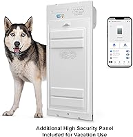 Vista 8 de Puerta enrollable automática Power Pet de la marca High Tech Pet - Panel motorizado enrollable para mascotas, control manual y de aplicación WiFi