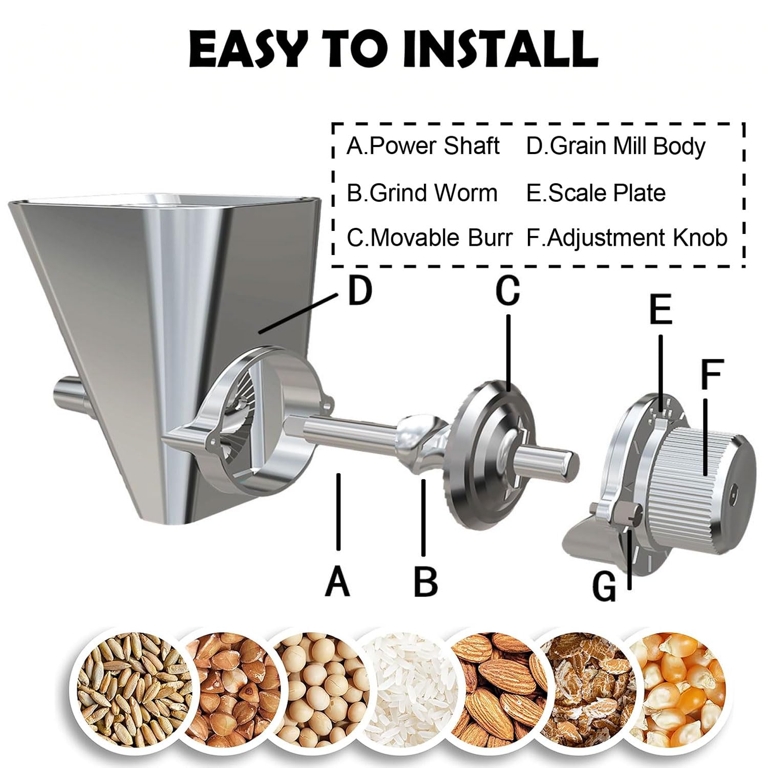 Amazon | KitchenAidスタンドミキサー用グレインミルアタッチメント