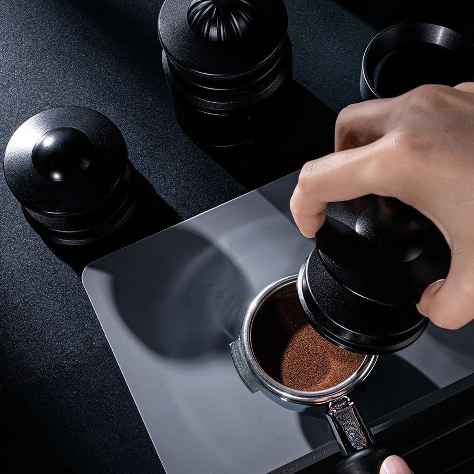Zestaw akcesoriów do espresso 58 mm, prasa do espresso ze sprężyną, narzędzie WDT, rozdzielacz kawy, drewniany stojak, mocowanie magnetyczne, do ekspresów do kawy barist