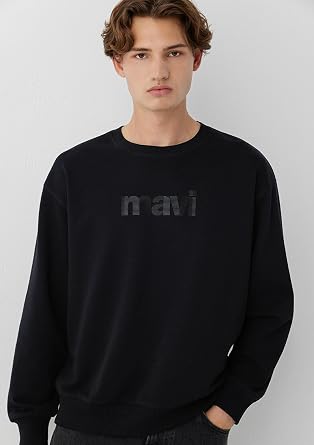 Bisiklet Yaka Siyah Sweatshirt 0S10551-900