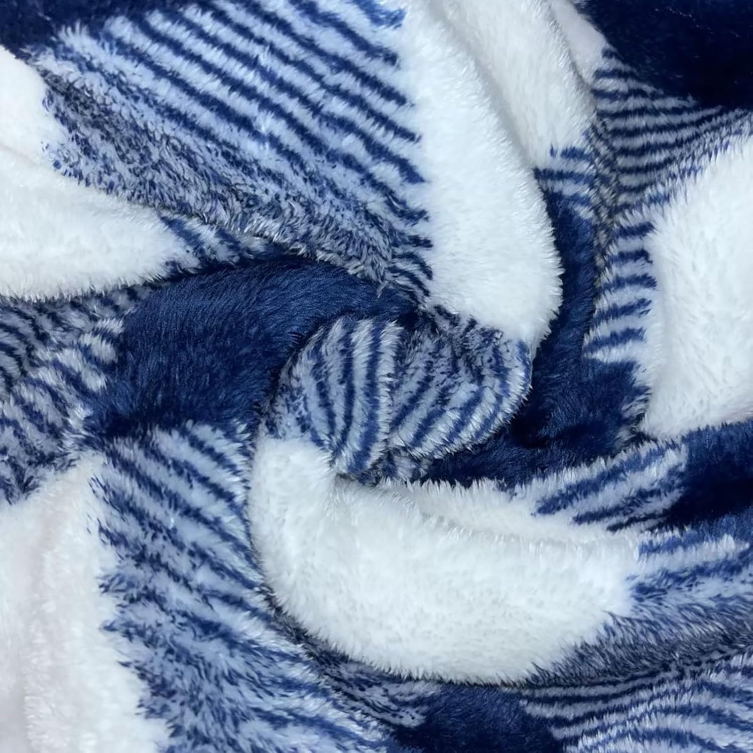 eoeioa Sherpa Quarter Zip Pullover Women Plush Oversized Mock Neck Sweatshirt Winter Warm Checkered Sweater with Pockets - Image 5