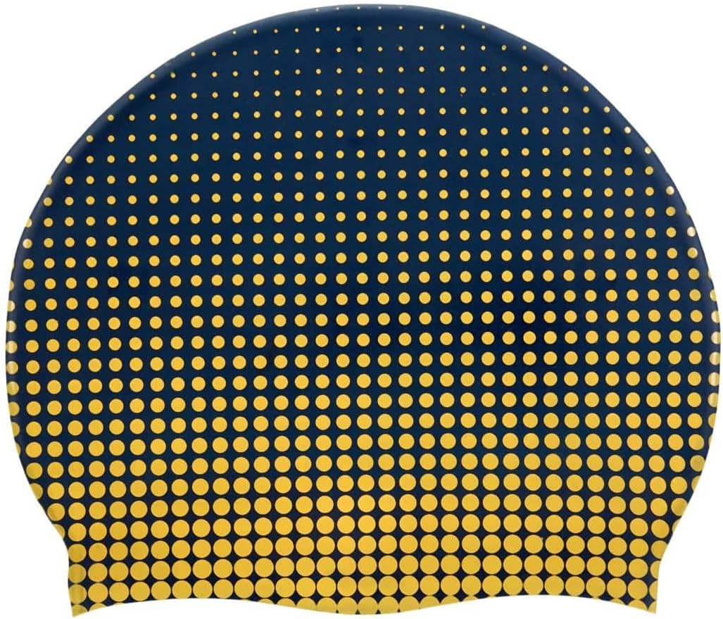 Sporti Molecule Pro Performance Swim Set: Sleek One-Piece & Matching Cap (Navy/Gold - 30)