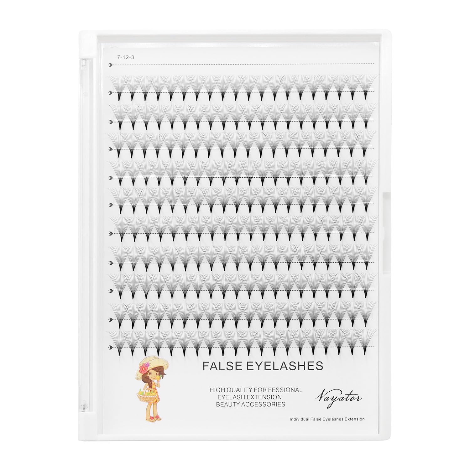 →VAYATOR 10-18mm to Choose Premade Russian Volume Fans Lashes 6D/10D/12D/14D/20D Makeup Personal Eyelash String Grafted Eyelash Extension Cluster (14D