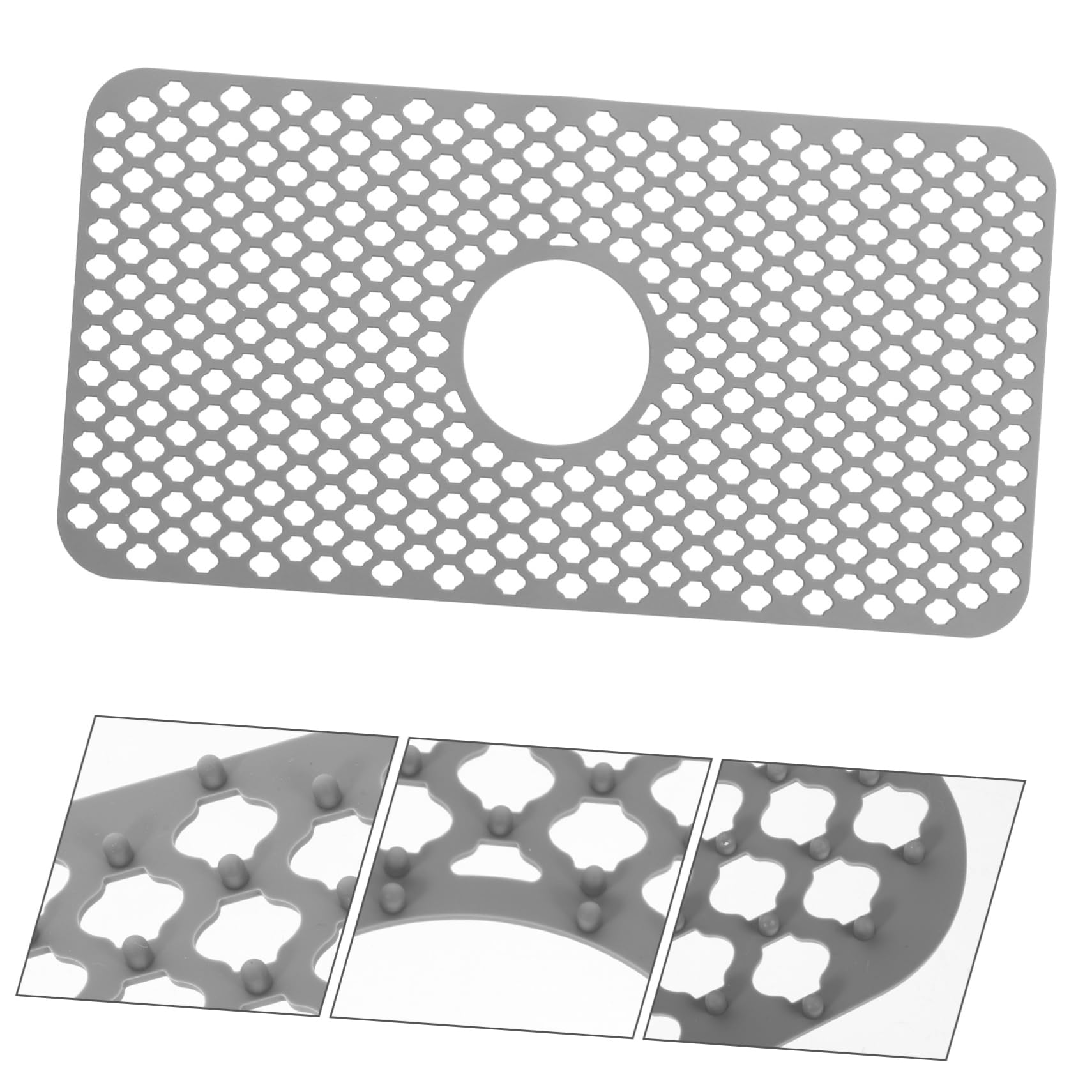 Didiseaon Tappetino Facile da Usare per Lavello Cucina Antiscivolo in Silicone Resistente Protezione Drenaggio Adatto per Cucine Domestiche e Lavelli