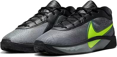NIKE(ナイキ) メンズ バスケットボールシューズ ヤニス ズーム フリーク 6 EP/GIANNIS FREAK 6 EP 27.5cm バッシュ ブラック/イエロー/グレー FJ7807-001 国内正規品