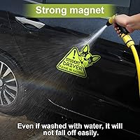 Vista 3 de 3 calcomanías reflectantes para auto con texto en inglés "Please Be Patient Keep Distance New Driver (Please Be Patient Keep Distance New Driver)