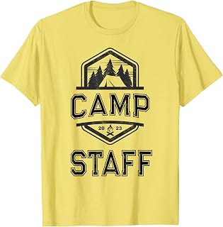 Vintage CAMP STAFF Summer Campground Host Crew Counselor T-Shirt