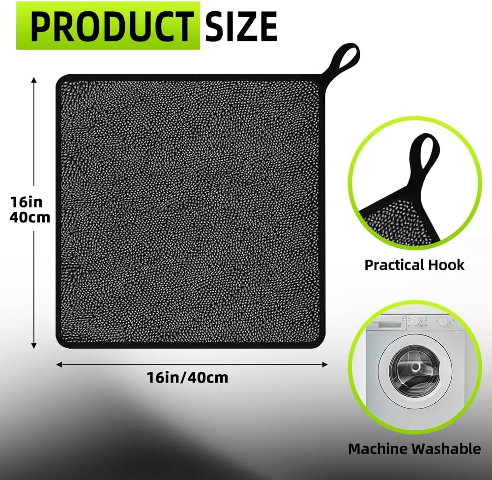 Microfiber Car Drying Towel, Shiny Bath Drying Towel Shower Cubicles Cloth for Water Removal Windows, Bathroom, Car