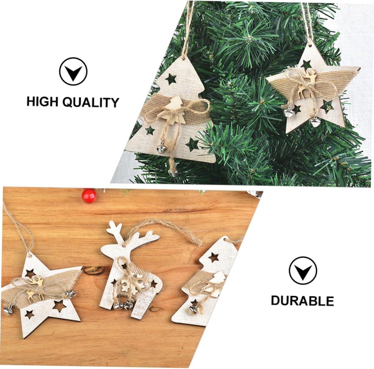 bracket light 1set pendant autumn ornaments Christmas tree balls red christmas tree decorations christmas tree mini christmas tree standard reindeer christmas craft exquisite elk ornament rope 5pcs