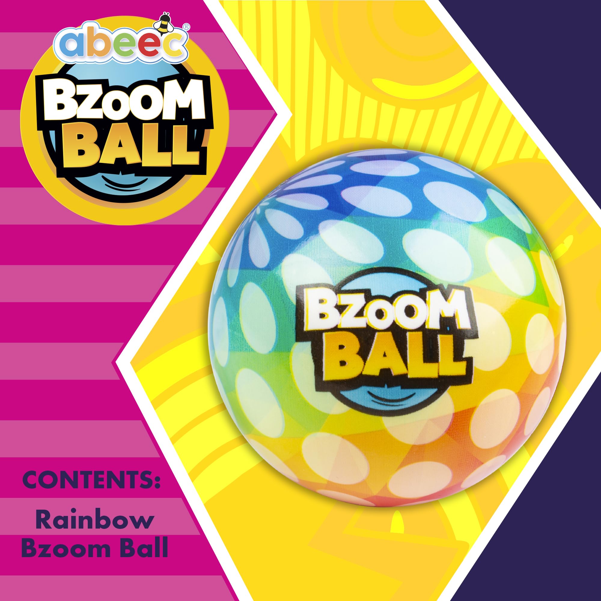 abeec Bzoom Ball, Rainbow - Image 2