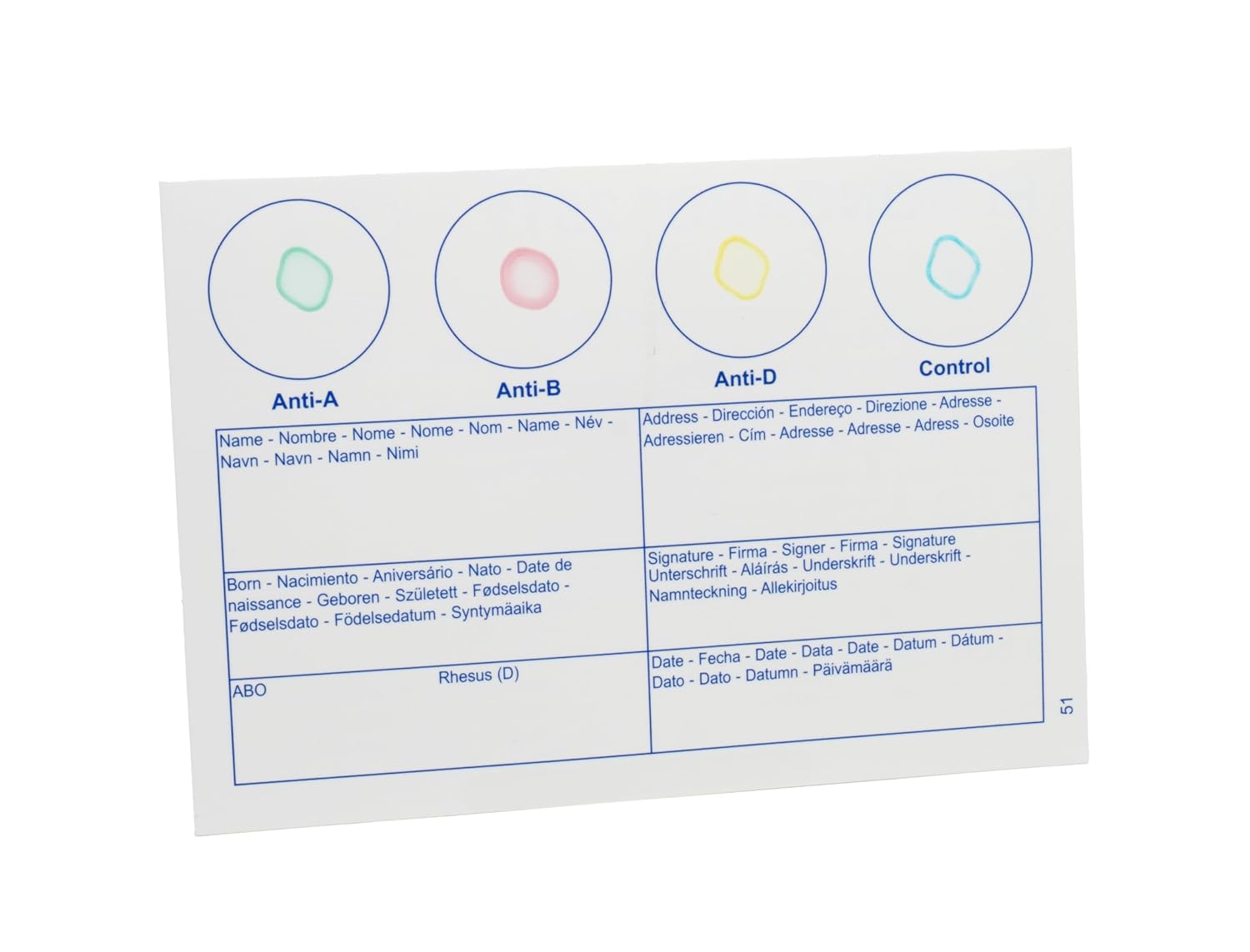 Eldoncard Blood Typing Kit, 3 Test Pack, Know Your Blood Type, Accurate Instant Home Testing, Determine A, O, B, Rhs-D Negative & Positive Groups image 4