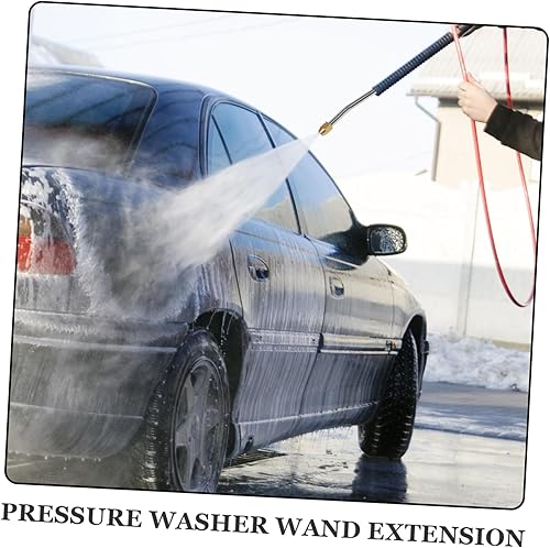 Miniatura 8 de Varilla de limpieza en ángulo de extensión para lavadora a presión para áreas de alto alcance, Varita rociadora duradera para automóvil con conector