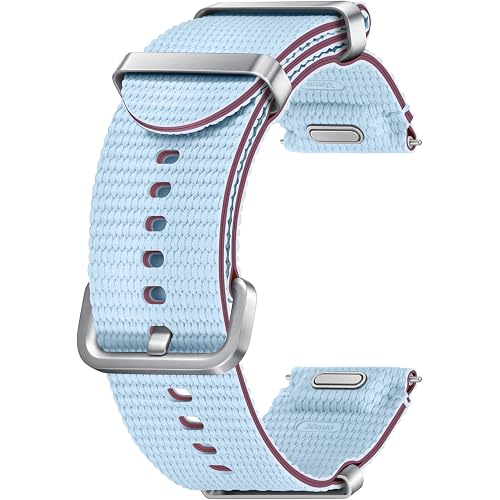 SAMSUNG Galaxy Watch 7, 6, 5, 4 Series Athleisure Band, Nylon, Smartwatch Replacement Strap for Men and Women, One Click Attachment, Medium/Large, ET-SOL31LLEGUJ, Sky Blue