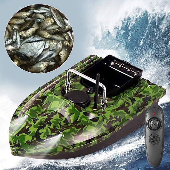 LUNICASHA Köderboot 500m Fernsteuerung - 2kg Ladung Mit LED Für Nachtangeln