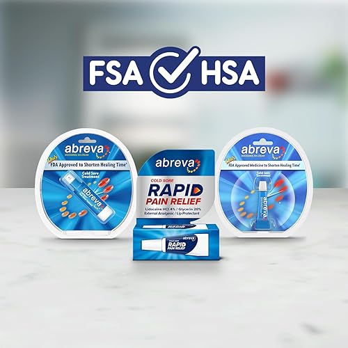 Vista 8 de Abreva Tratamiento 10% Docosanol para el dolor de frío, trata tu ampolla de fiebre en 2.5 días - 2 tubos de 0.07 onzas
